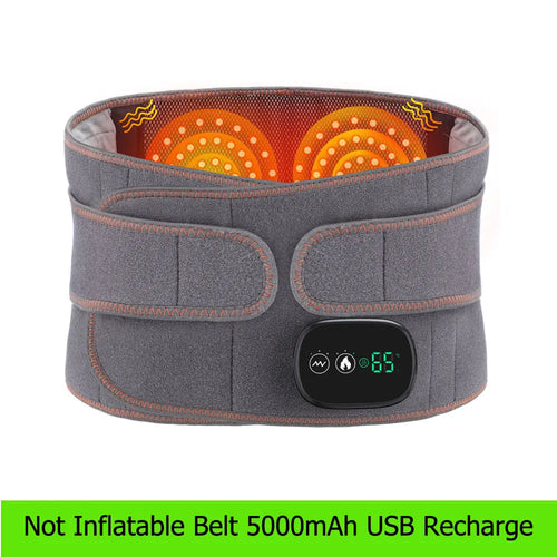 Faja lumbar con terapia de calor, masajeador de cintura y cinturón lumbar.