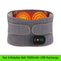 Faja lumbar con terapia de calor, masajeador de cintura y cinturón lumbar.