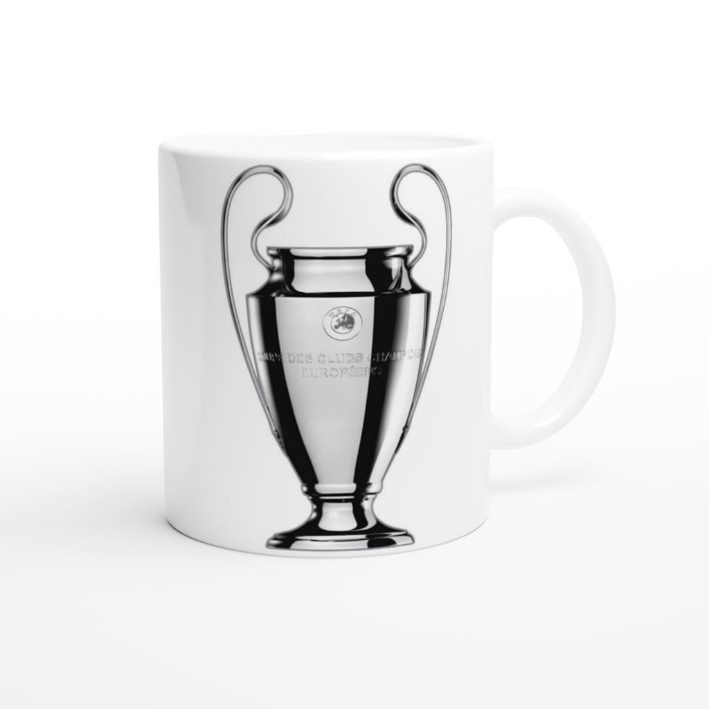 Tazza in ceramica bianca da 325 ml Champion